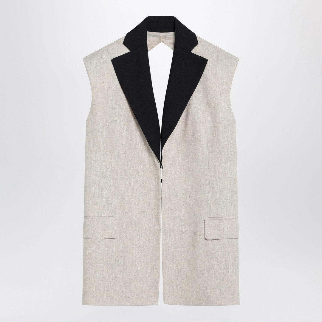 Coats & Jackets Erika Cavallini - Linen waistcoat with open back Brand