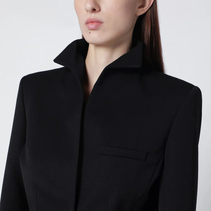 Francesco Murano - Black single-breasted wool blazer Brand Coats &amp; Jackets 42  IT