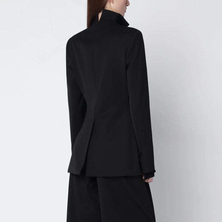 Francesco Murano - Black single-breasted wool blazer Brand Coats &amp; Jackets 42  IT