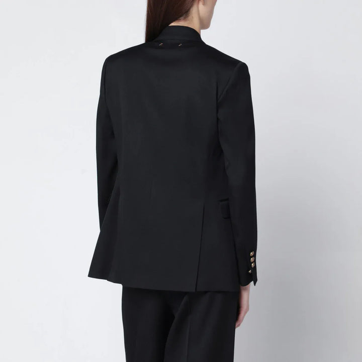 Golden Goose - Black double-breasted wool jacket Brand Coats &amp; Jackets 44  IT