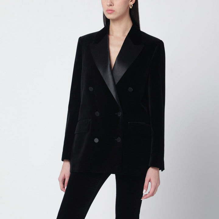 Coats &amp; Jackets Golden Goose - Black velvet jacket with satin lapels Brand