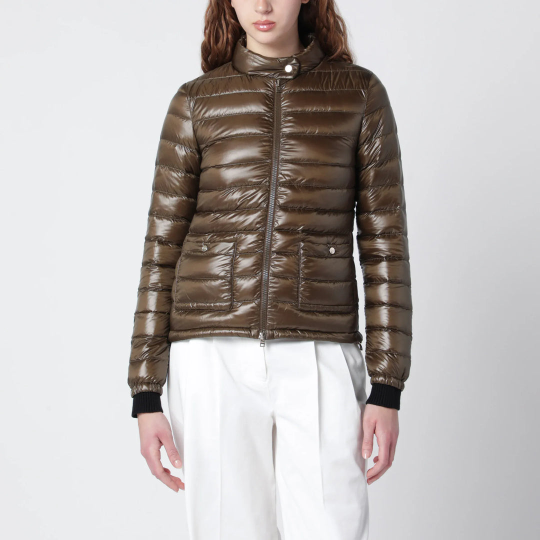 HERNO - Military Green Ultralight Nylon Bomber Jacket Brand Coats &amp; Jackets 40  IT