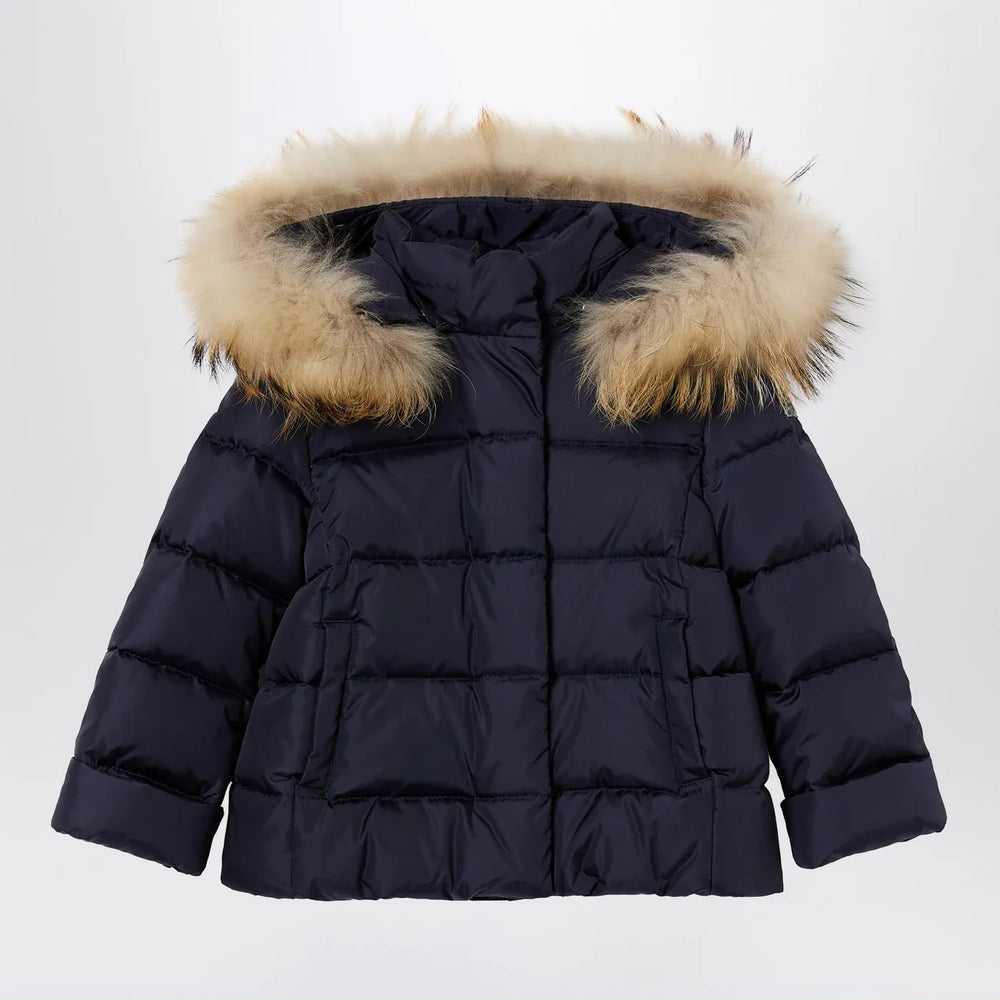 Il Gufo - Blue nylon hooded down jacket Brand Coats & Jackets 4