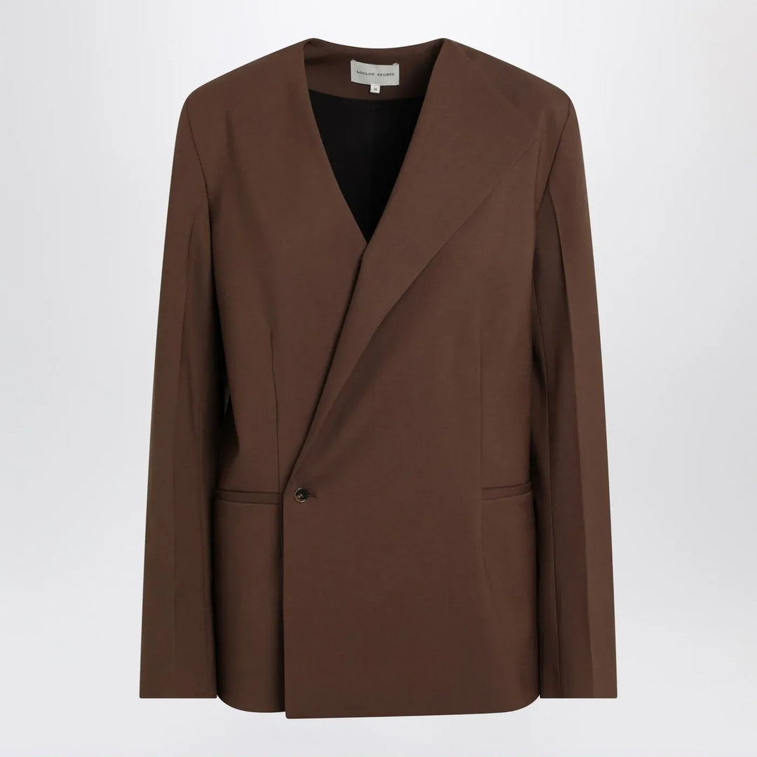 LouLou De Saison - Brown double-breasted wool jacket Brand Coats &amp; Jackets 36  FR