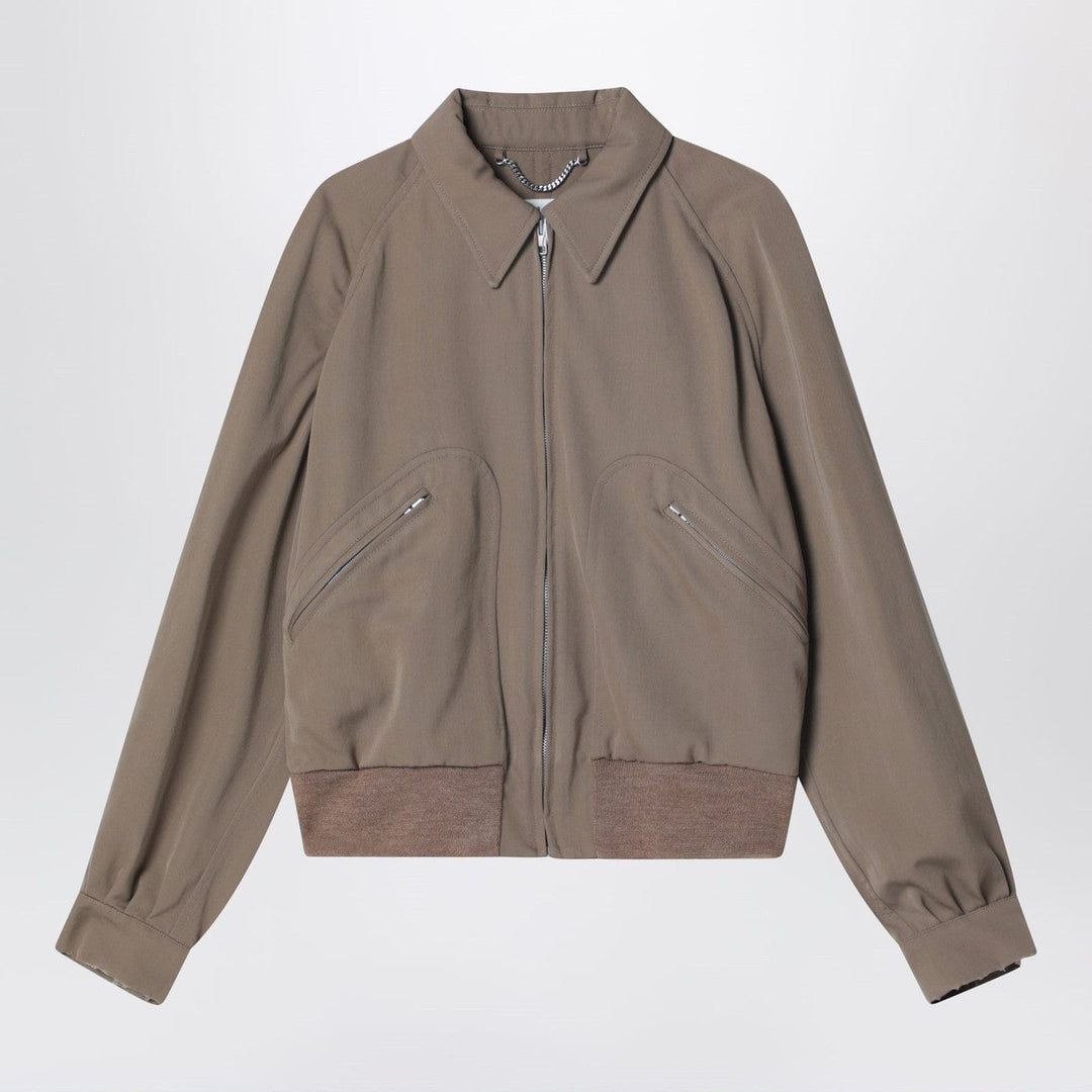 Coats & Jackets Maison Margiela - Beige virgin wool zip-up jacket Brand