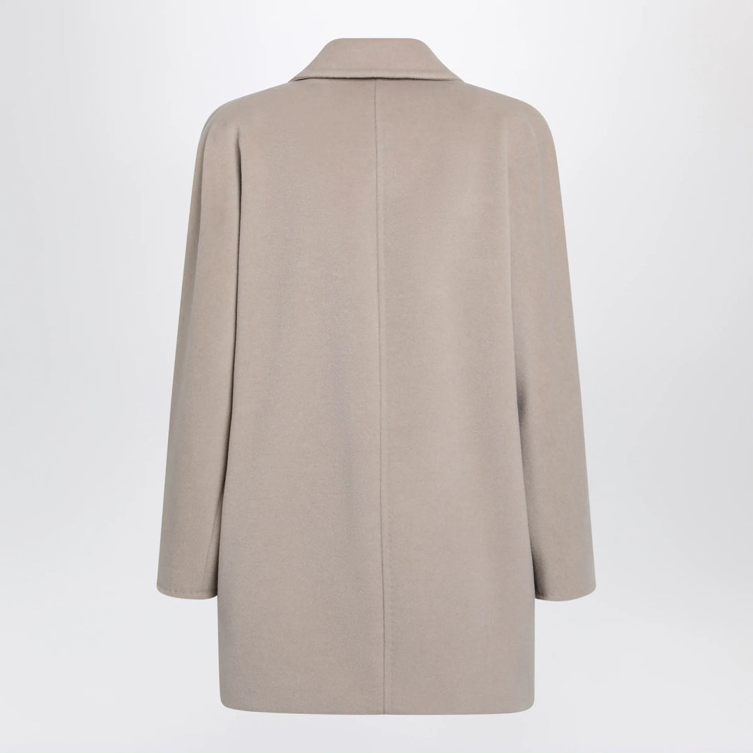 Max Mara - Short 101801 Icon Coat in light beige Brand Coats &amp; Jackets