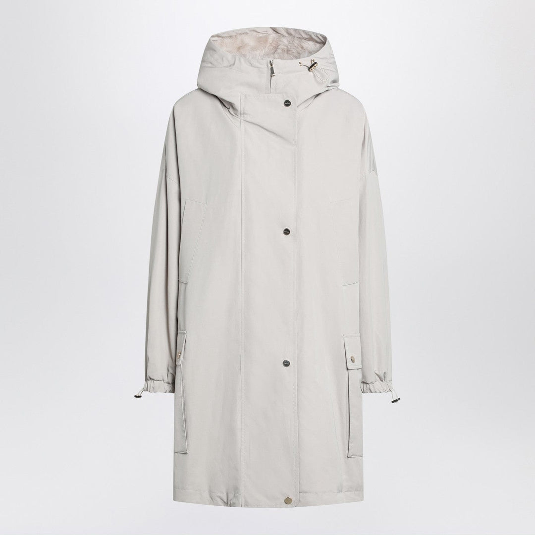 Coats & Jackets Max Mara Studio - Light beige cotton blend parka Brand