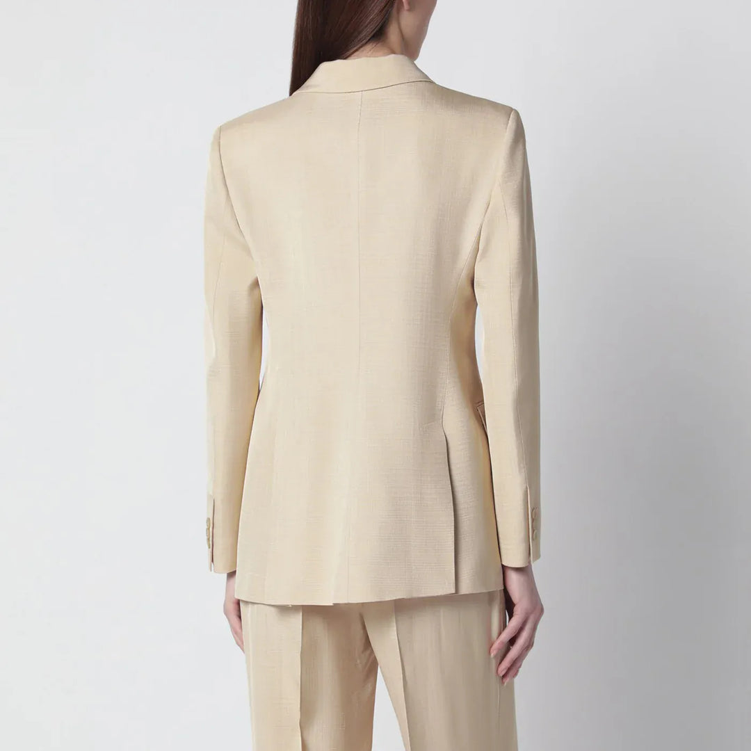 P.A.R.O.S.H. - Champagne double-breasted jacket Brand Coats &amp; Jackets