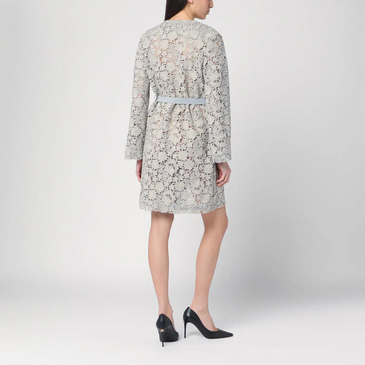 P.A.R.O.S.H. - Light grey lace long jacket Brand Coats &amp; Jackets L