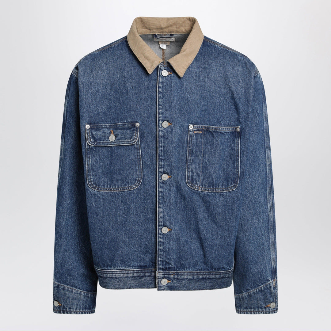 Coats &amp; Jackets Polo Ralph Lauren - Blue denim jacket with ribbed collar Brand