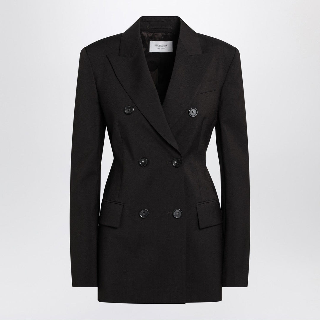 Coats &amp; Jackets 38  IT Sportmax - Double-breasted brown wool jacket Brand