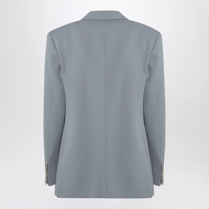 Stella McCartney - Light grey wool double-breasted jacket Brand Coats &amp; Jackets 38  IT
