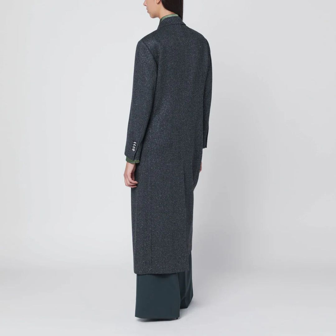 Tagliatore - Black houndstooth double-breasted coat Brand Coats &amp; Jackets 44  IT
