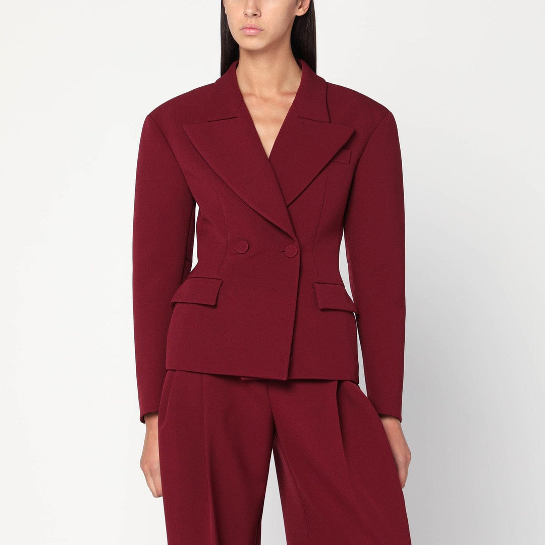 Coats & Jackets THE ANDAMANE - Burgundy single-breasted jacket Brand