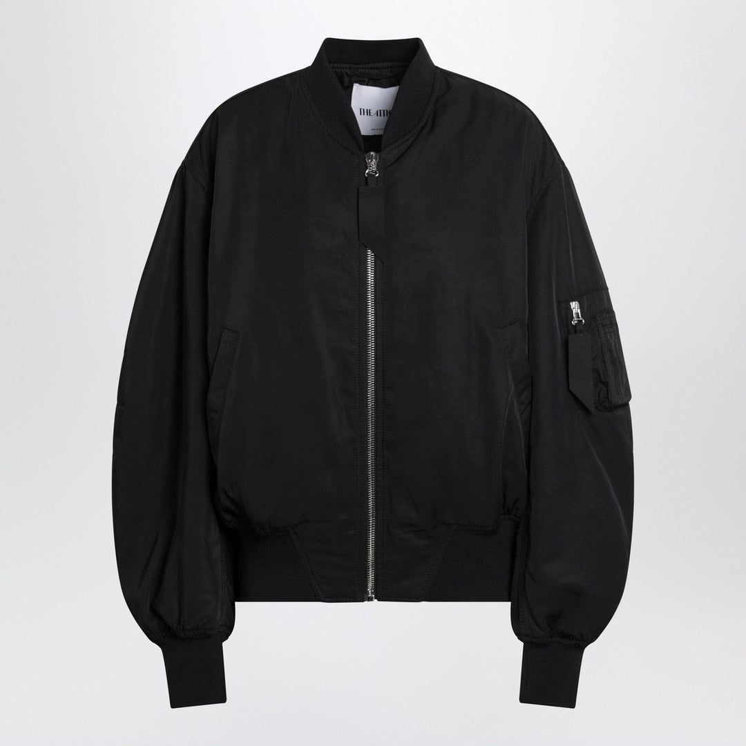 Coats &amp; Jackets 42  IT The Attico - Black zip bomber jacket Brand