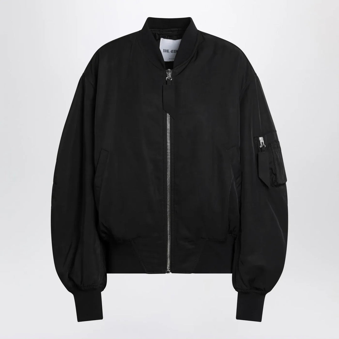 The Attico - Black zip bomber jacket Brand Coats &amp; Jackets 42  IT