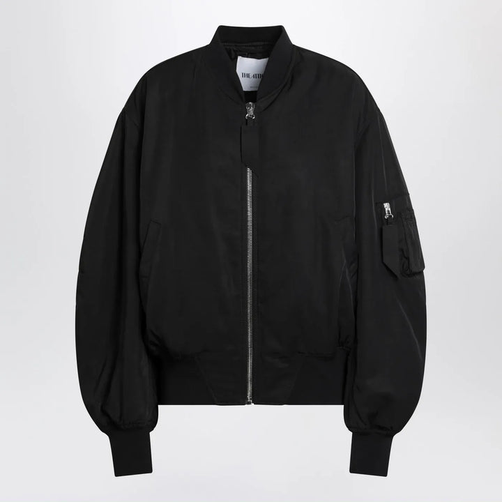 The Attico - Black zip bomber jacket Brand Coats &amp; Jackets 42  IT