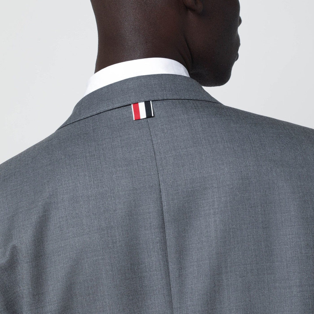 Thom Browne - Grey single-breasted wool jacket Brand Coats &amp; Jackets