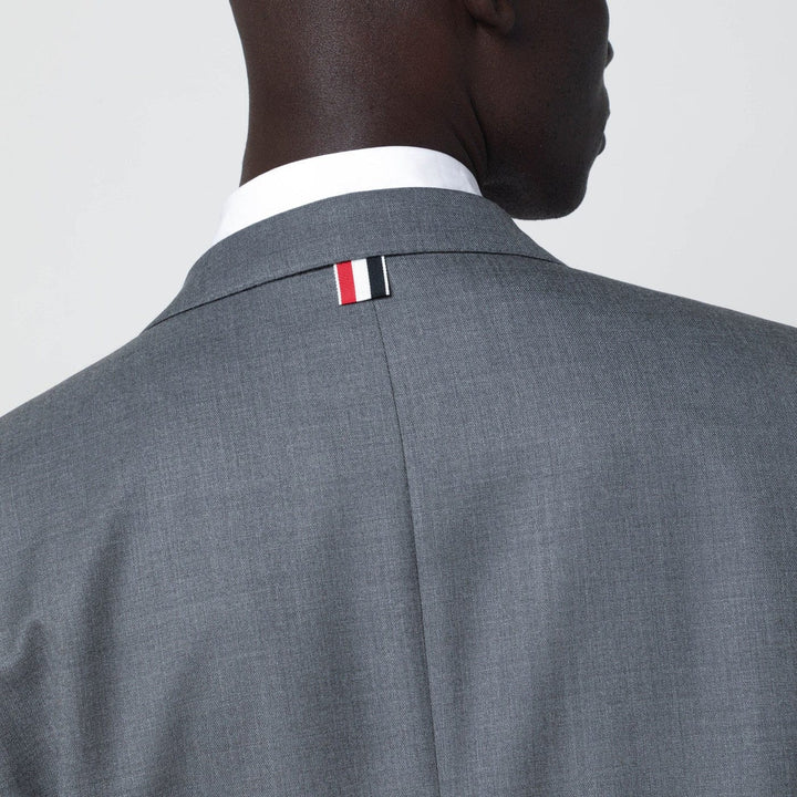 Thom Browne - Grey single-breasted wool jacket Brand Coats &amp; Jackets