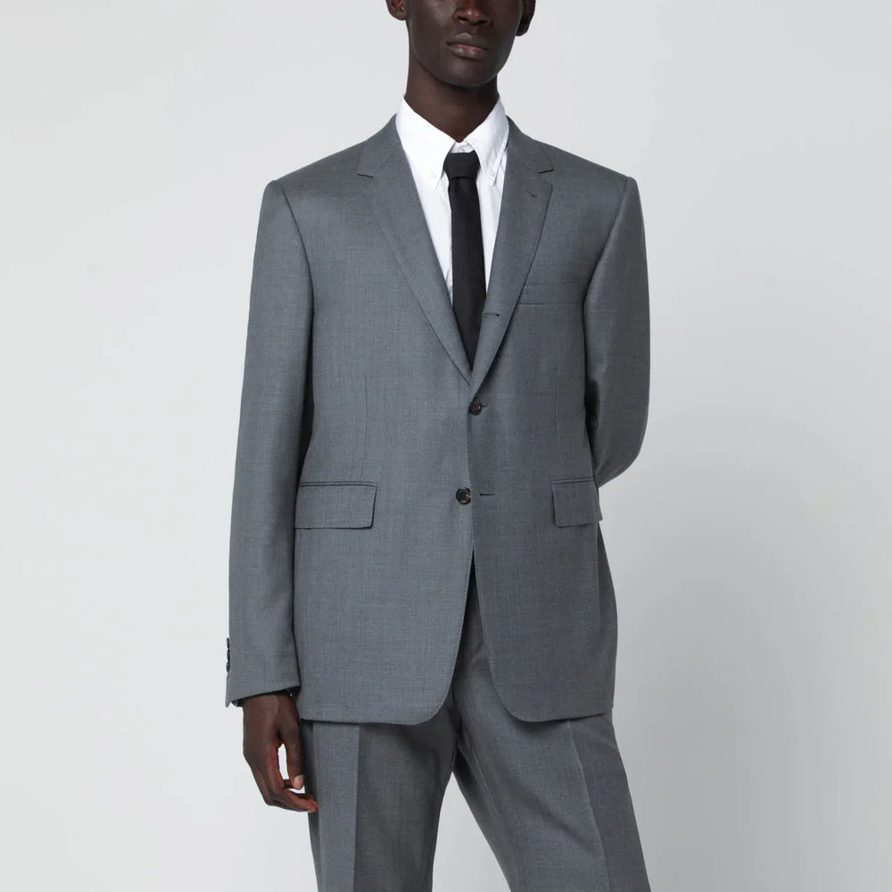Thom Browne - Grey single-breasted wool jacket Brand Coats & Jackets 2