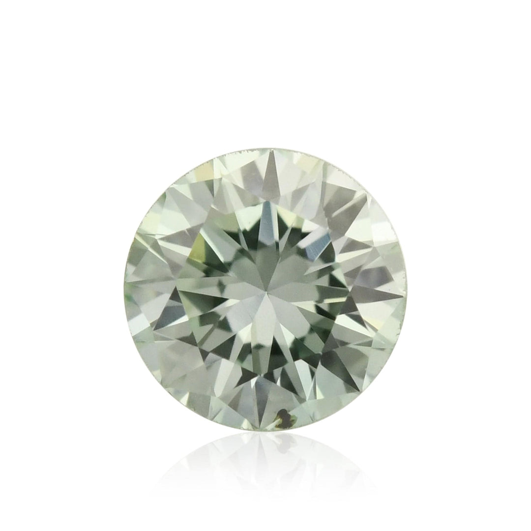 0.15 Carat Fancy Green Round Diamond SI1 GIA Brand Color Diamond