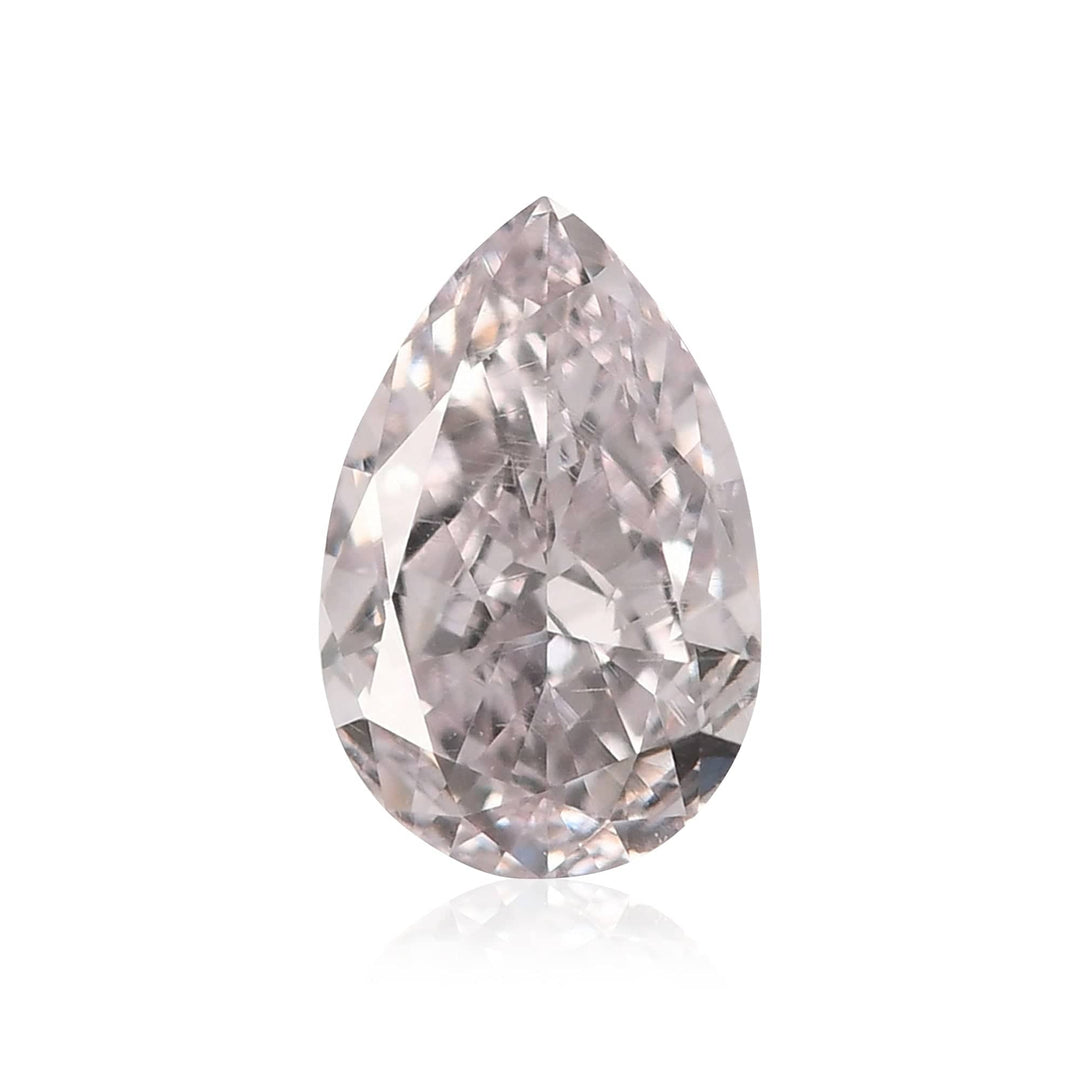 0.51 Carat Very Light Pink Pear Diamond SI1 GIA Brand Color Diamond