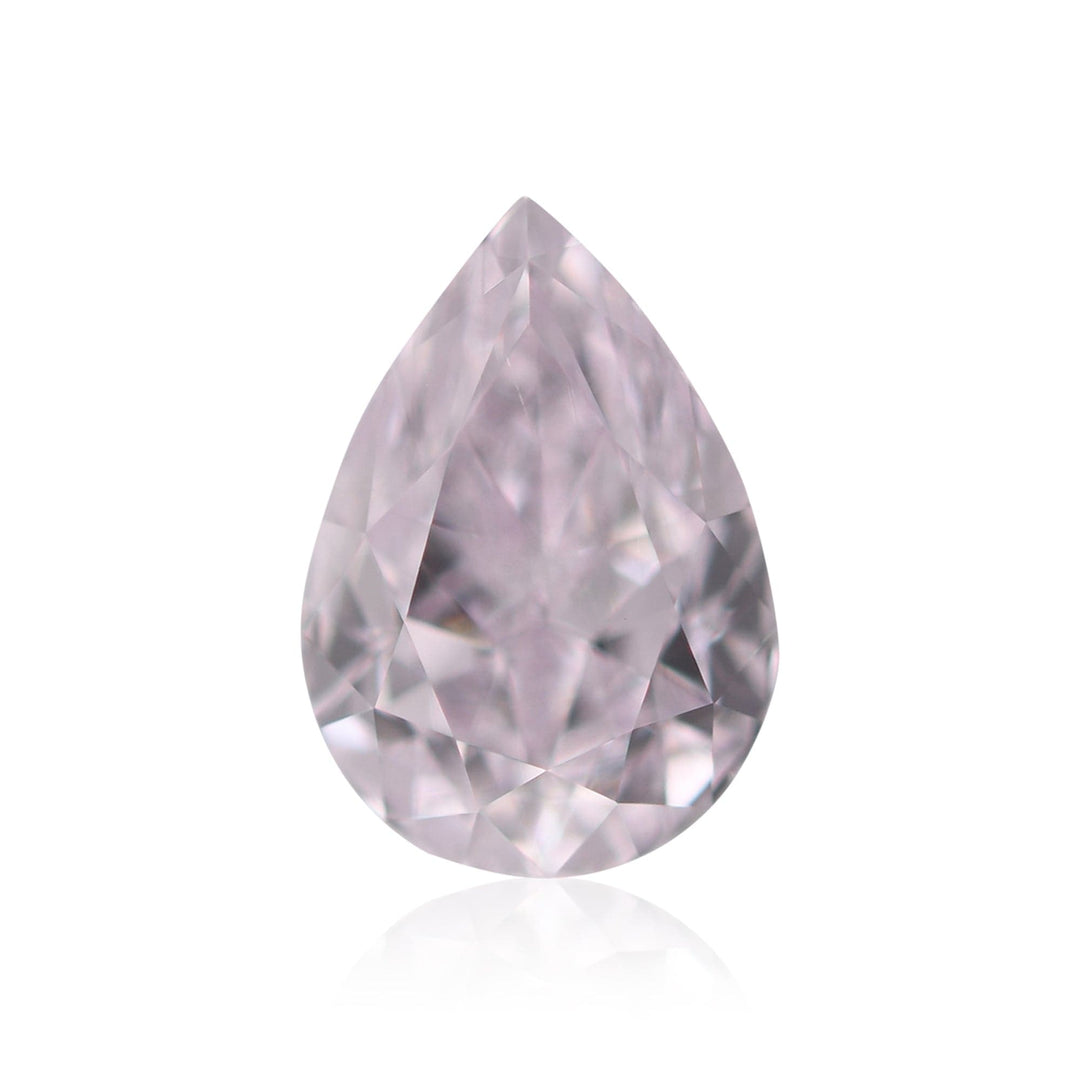 0.55 Carat Very Light Pink Pear Diamond SI1 GIA Brand Color Diamond