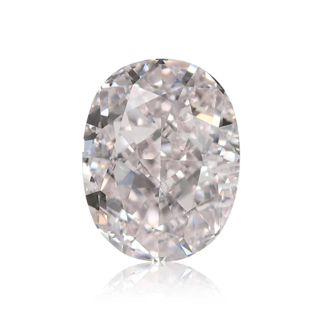 0.57 Carat Very Light Pink Oval Diamond IF GIA Brand Color Diamond