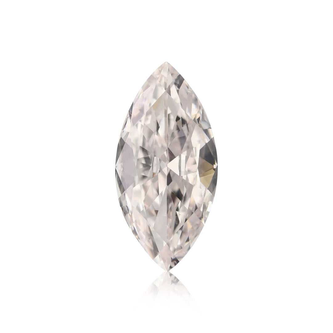 0.74 Carat Very Light Pink Marquise Diamond VS2 GIA Brand Color Diamond