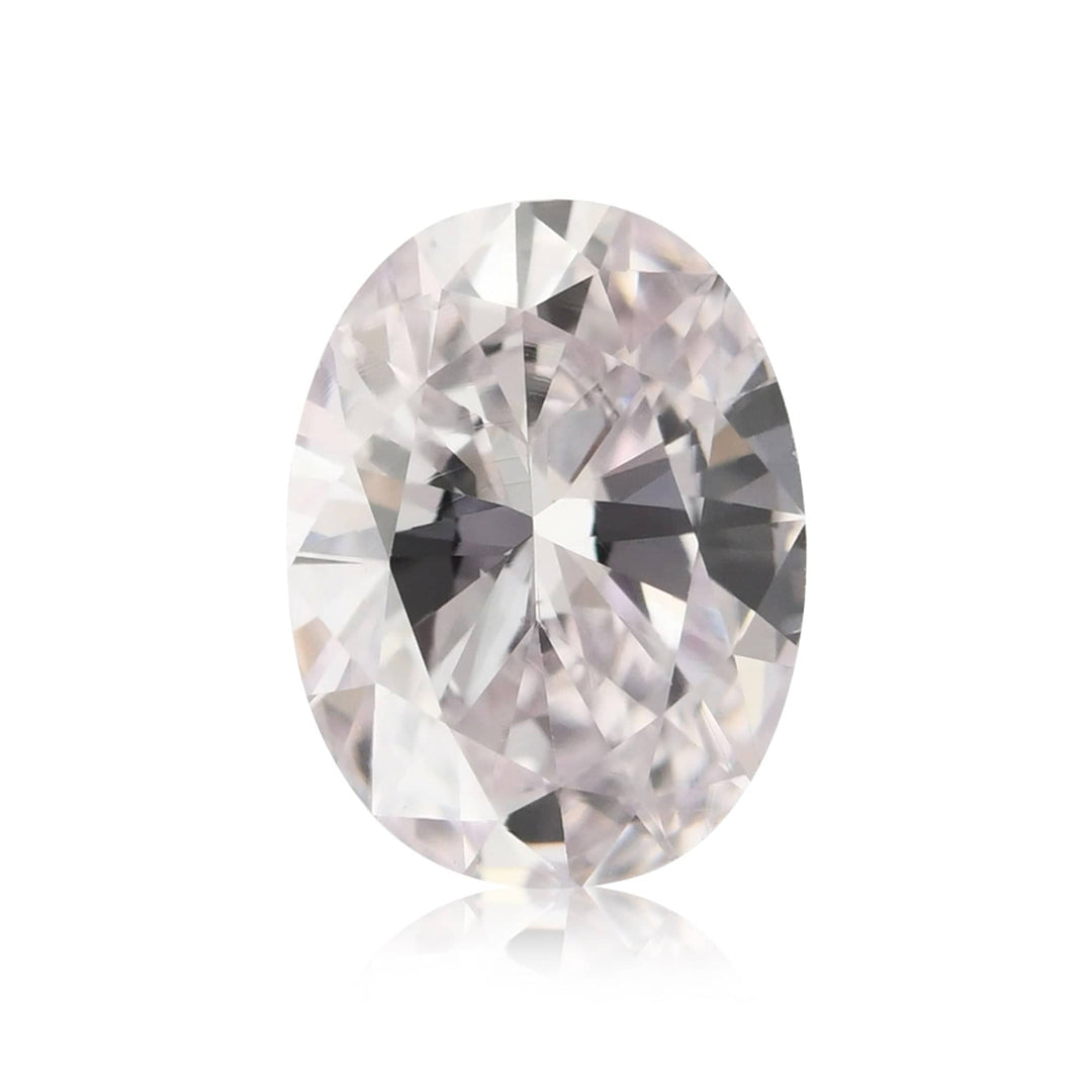 0.84 Carat Very Light Pink Oval Diamond SI1 GIA Brand Color Diamond