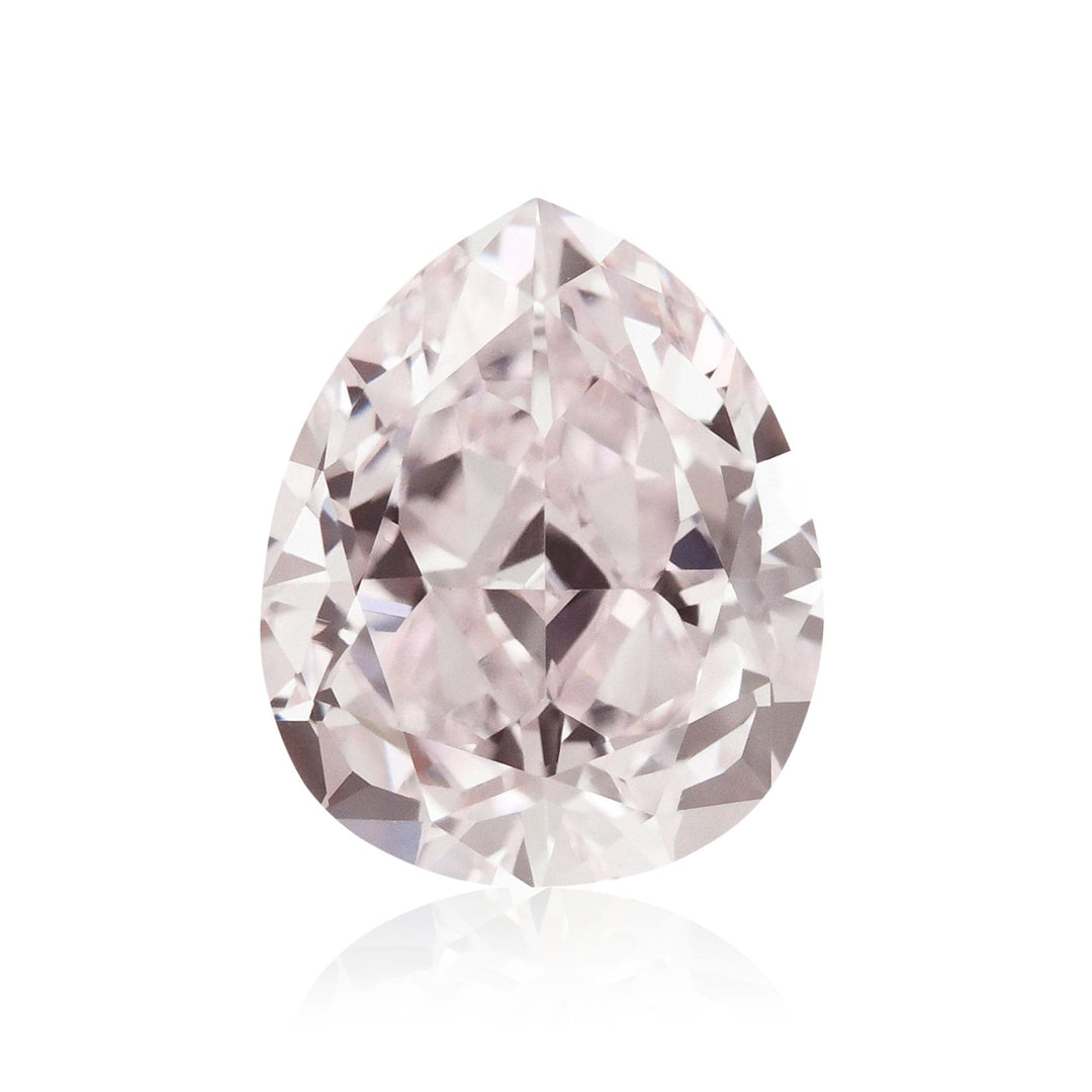 1.00 Carat Very Light Pink Pear Diamond VVS2 GIA Brand Color Diamond