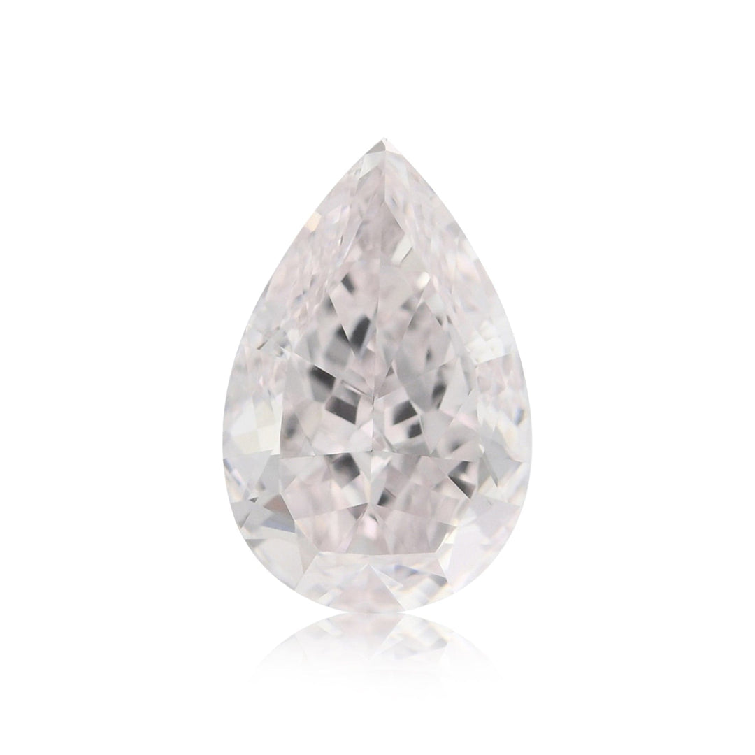 1.22 Carat Very Light Pink Pear Diamond VVS2 GIA Brand Color Diamond