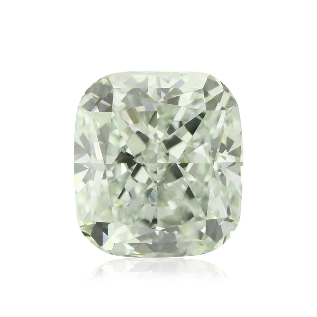2.09 Carat Very Light Green Cushion Diamond VS2 GIA Brand Color Diamond