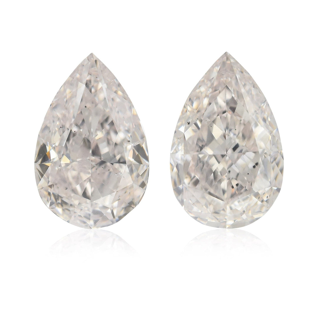2.18 Carat Very Light Pink Pear Diamonds SI2 Brand Color Diamond