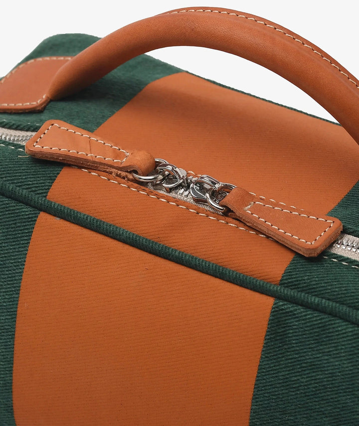 My Style Bags Cosmetic & Toiletry Bags My Style Bags Beauty Case Stripe - Green My Style Bags Personalised Beauty Case Stripe - Green Brand