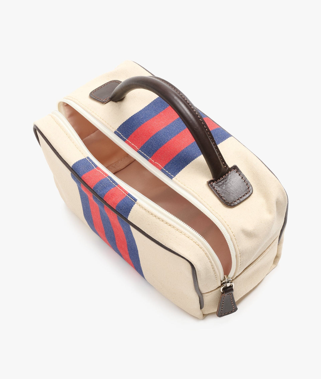 My Style Bags Cosmetic & Toiletry Bags My Style Bags Berkeley Rugby Toiletry Travel Bag Cream Red/Blue Stripes For Men Brand