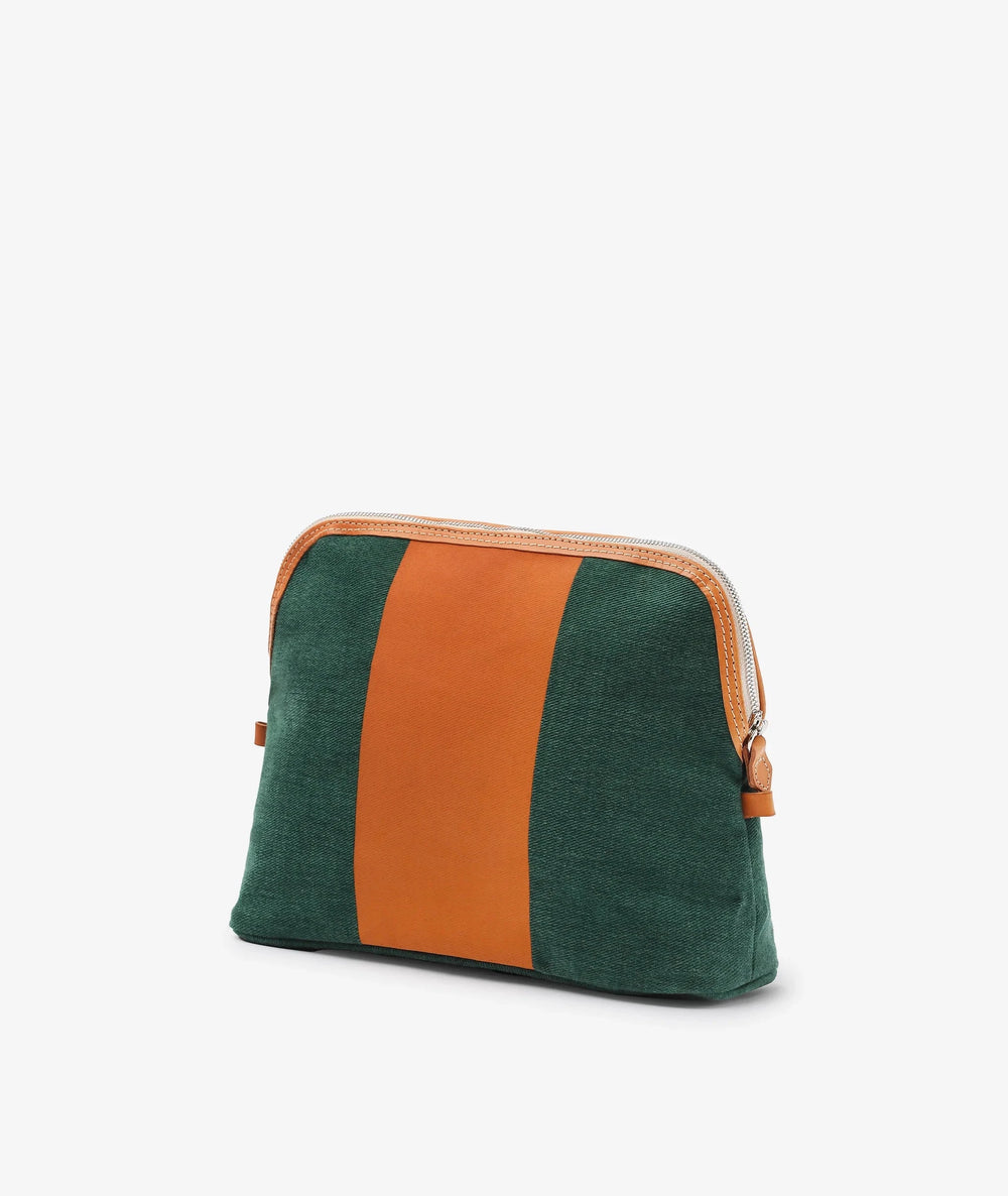 My Style Bags Cosmetic & Toiletry Bags My Style Bags Trousse Stripe - Large in Green My Style Bags Personalised Trousse Stripe - Large in Green Brand