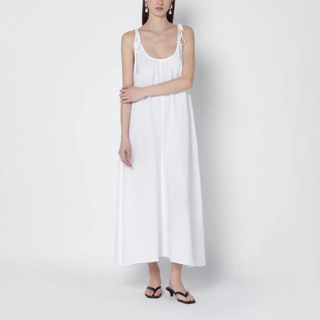 ANINE BING - White linen-blend dress Brand Dresses