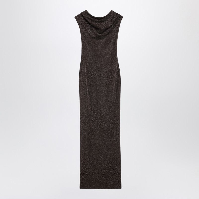 Max Mara Pianoforte Dresses Max Mara Pianoforte Brown dress in viscose and lurex yarn Max Mara Pianoforte Brown dress in viscose and lurex yarn Brand