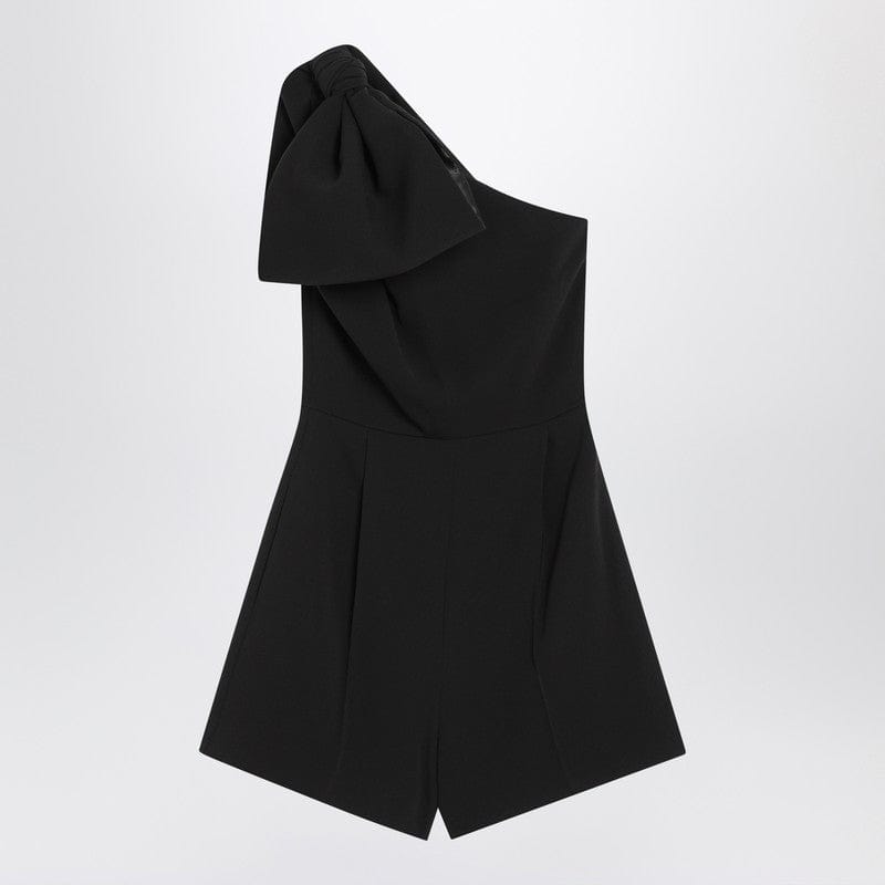 Max Mara Pianoforte Dresses Max Mara Pianoforte One-shoulder short jumpsuit in black cady Max Mara Pianoforte One-shoulder short jumpsuit in black cady Brand