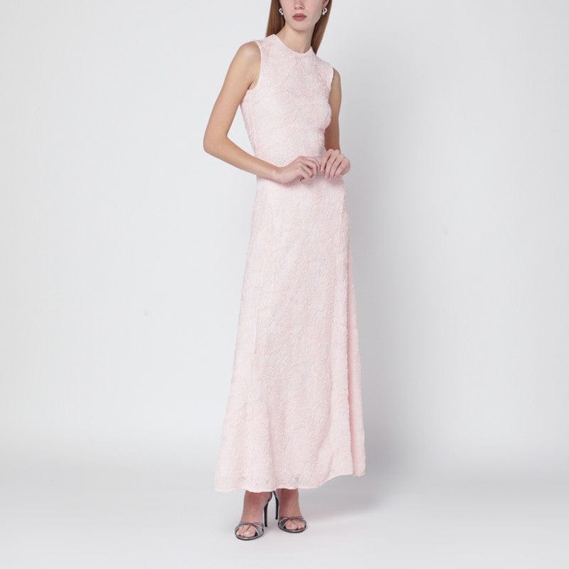 Dresses ROTATE Birger Christensen - Long pink mesh dress - 36 DK Brand