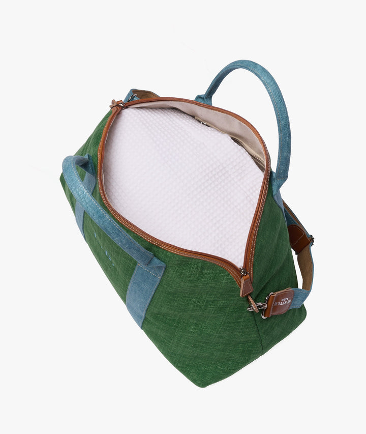 Duffel Bag My Style Bags London Procida Travel Duffle Bag in Green/Light Blue Brand