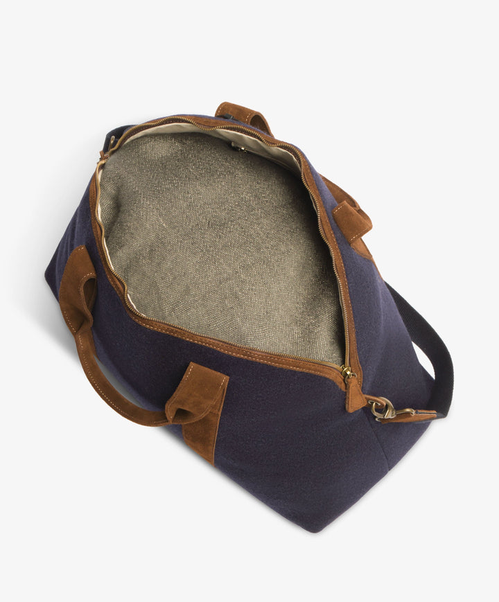My Style Bags Personalised London Large Felt Duffel Bag – Blue Brand Duffel Bag