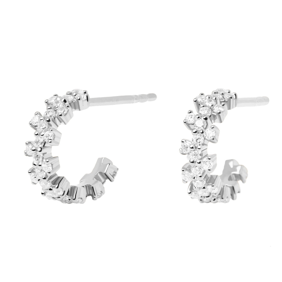 Heart & Grace Earrings Little Crown Silver Earrings Brand