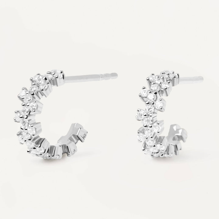 Heart & Grace Earrings Little Crown Silver Earrings Brand