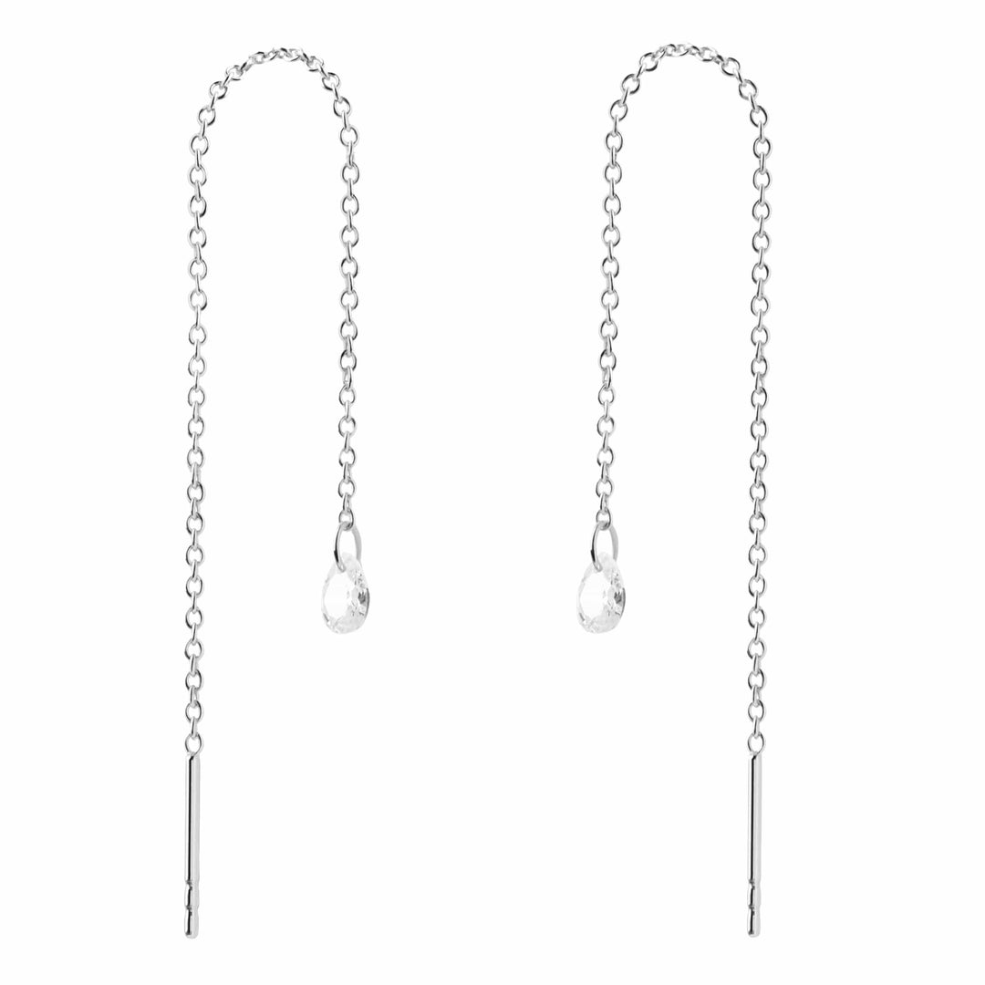 Heart & Grace Earrings Waterfall Silver Earrings Brand