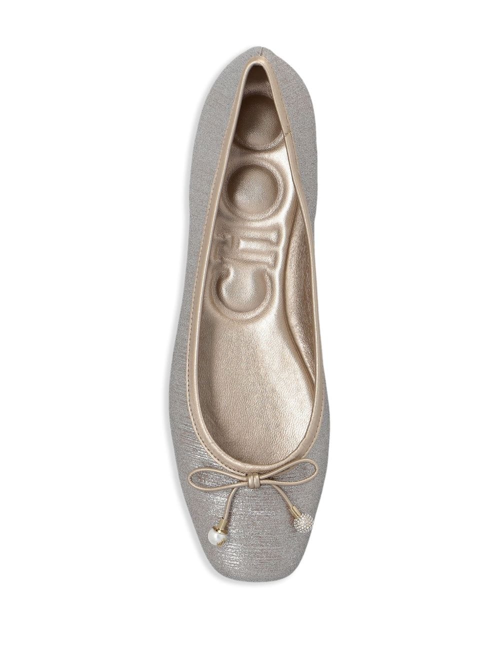 Jimmy Choo Flat Shoes Jimmy Choo Flat shoes Silver Bow Jimmy Choo Powder Flats – Silver Bow Detail for Timeless Elegance Brand