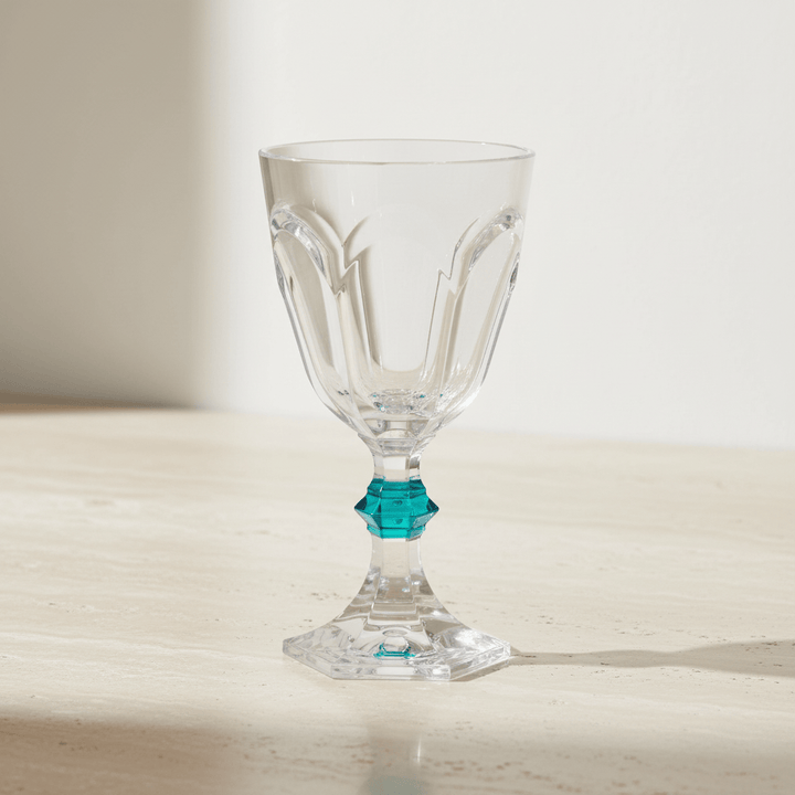 Mario Luca Giusti Rolling Stones Water Glasses Turquoise - Set of 4 Brand Goblet