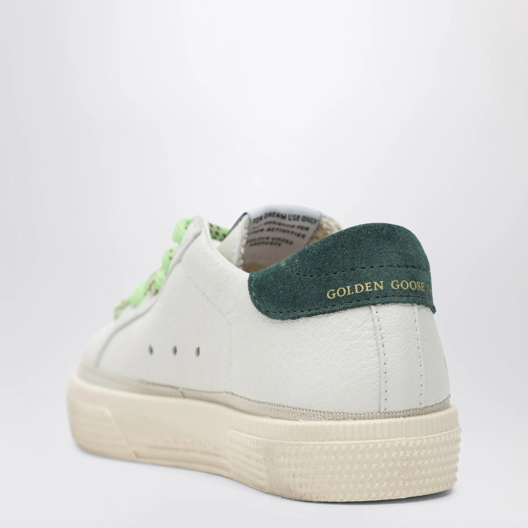 Golden Goose - May sneakers in white/black/green leather Brand