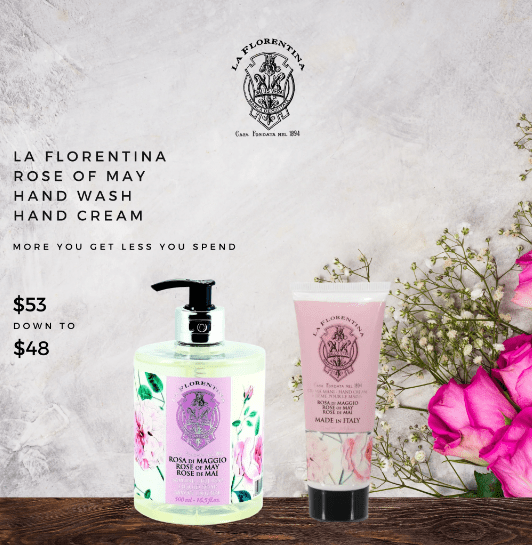 La Florentina Hand Wash 500ml La Florentina Rose of May Hand wash and Hand cream set Brand